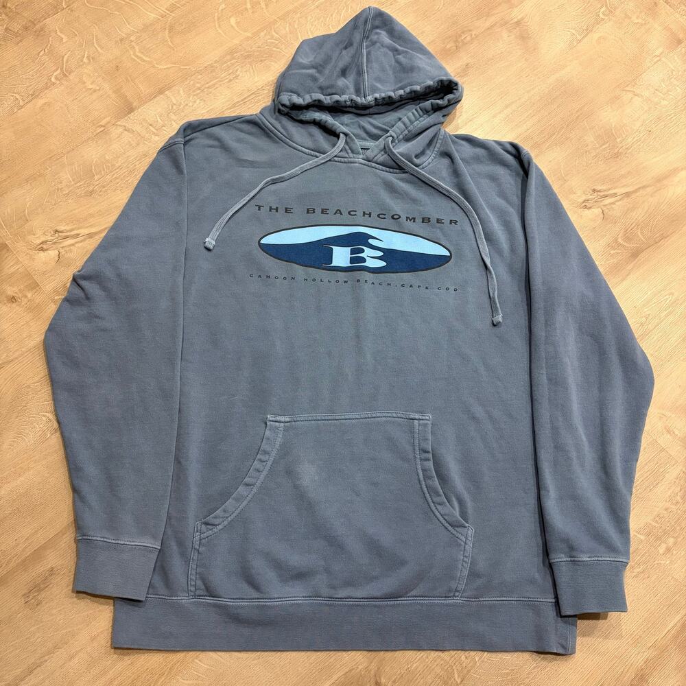 The Beachcomber Cahoon Hollow Beach Cape Cod Hoodie Adult XL Sweatshirt Blue